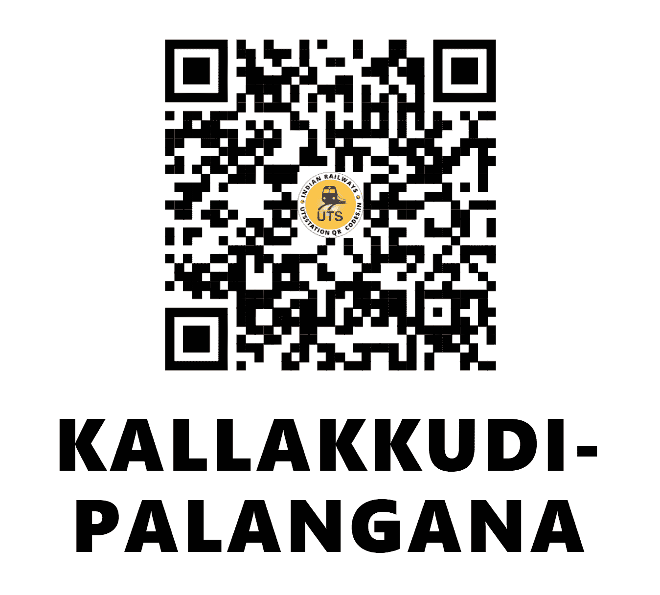 UTS QR Code for KALLAKKUDI-PALANGANA - KKPM - SR (TAMIL NADU)